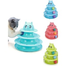 Feyza Design Yeni Dr 3 Katlı Kedi Oyuncağı Kedi Başlıklı - Kampanyalı