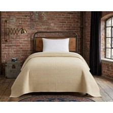 Taç Yeni Sezon Tek Kişilik Pamuklu Pike Monet Cappuccino