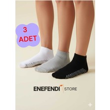 Feyza Design 3 Çift Unisex Kaydırmaz Yoga Pilates Çorabı – Çok Renkli