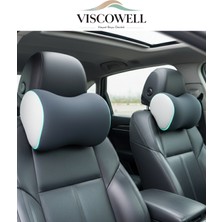 Viscowell Visco Ortopedik Boyun Yastığı Oto Boyun Destek Yastığı 2 Adet
