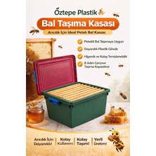 Öztepe Plastik 8 Çıtalı Plastik Bal Taşıma Kasası – Arıcılık Bal Hasat Kasası