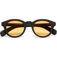 Okkia Milano Unisex Güneş Gözlüğüsiyah Havana / Lens : Sarı