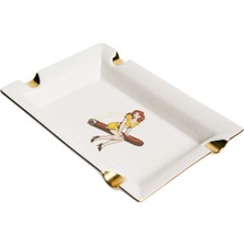 Firebird Cigar Lady Beyaz Dörtlü Porselen Puro Küllüğü