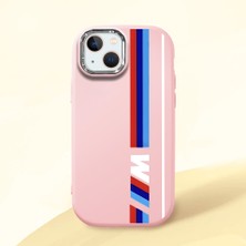 Ucuc iPhone 15 Plus/14 Plus Uyumlu Darbe Emici Kamera Korumalı Pembe Silikon Kılıf