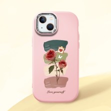 Ucuc iPhone 15 Plus/14 Plus Uyumlu Darbe Emici Kamera Korumalı Pembe Silikon Kılıf