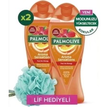 Palmolive Aroma Sensations Feel The Energy Banyo ve Duş Jeli 750 ml x 2 Adet + Duş Lifi Hediye