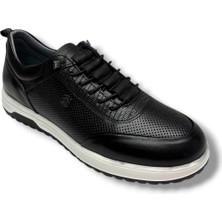 Hidayet Özel 1248-26 Hakiki Baskı Deri Casual Erkek Ayakkabı