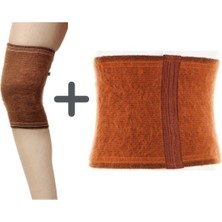 Feyza Design Deve Tüyü Model Diz ve Bel Koruyucu Yün Korse Takım