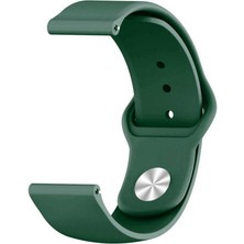 Gpack Zcwatch ZC-V0521 Kordon Kayış Mat Silikon 20/KRD11E Koyu Yeşil