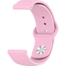 Gpack Zcwatch ZC-V0521 Kordon Kayış Mat Silikon 20/KRD11E Pembe