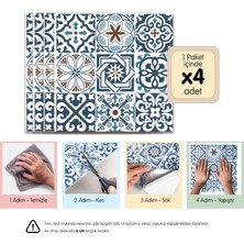 3D Kendinden Yapışkanlı Duvar Karosu 30,5 cm x 30,5 cm (4 Adet) 0,371 M²