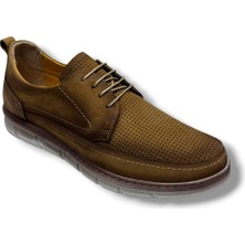 Birkan 2037-26 Hakiki Nubuk Deri Anatomik Bağcıklı Erkek Ayakkabı