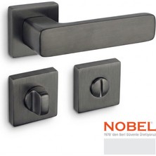 Nobel Pimador Alaca Kapı Kolu Titanyum Kare Rozetli Wc