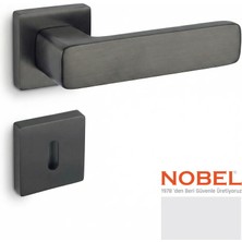 Nobel Alaca Kapı Kolu Titanyum Kare Rozetli Oda