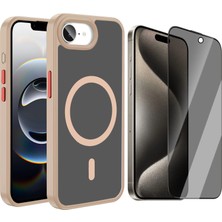 Vendas Apple iPhone 17E Kılıf M-safe Şarj Özellikli Mat Arka Yüzey Zore Sio Kapak + Hayalet Ekran Koruyucu