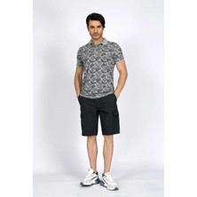 Lee Cooper Newjoseph Erkek %100 Pamuk Polo Yaka T-Shirt Açık Gri