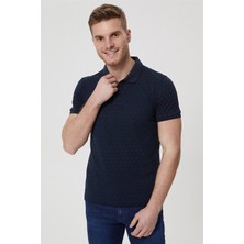 Lee Cooper Mixed Erkek %100 Pamuk Polo Yaka T-Shirt Lacivert