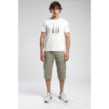 Lee Cooper Nelli Erkek O Yaka T-Shirt Ekru