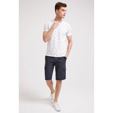 Lee Cooper Man 1 Erkek %100 Pamuk Şort Koyu İndigo
