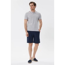 Lee Cooper Andy Erkek Polo Yaka T-Shirt Gri Melanj