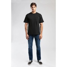 Lee Cooper West Erkek O Yaka T-Shirt Siyah