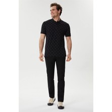 Lee Cooper Bobby Erkek %100 Pamuk Polo Yaka T-Shirt Siyah