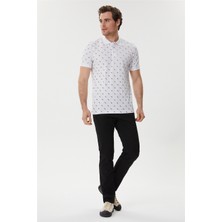 Lee Cooper Bobby Erkek %100 Pamuk Polo Yaka T-Shirt Beyaz