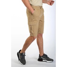 Lee Cooper Newso Erkek %100 Pamuk Dokuma Şort Camel