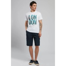 Lee Cooper Jogger Cargo Erkek Dokuma Şort Lacivert