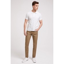 Lee Cooper Ship Erkek %100 Pamuk Polo Yaka T-Shirt Beyaz