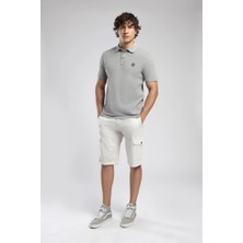 Lee Cooper Man 1 Erkek %100 Pamuk Dokuma Şort Ekru
