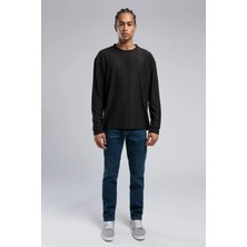 Lee Cooper Porl Erkek O Yaka Uzun Kol T-Shirt Siyah