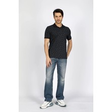 Lee Cooper Newfresh Erkek %100 Pamuk Polo Yaka T-Shirt Lacivert