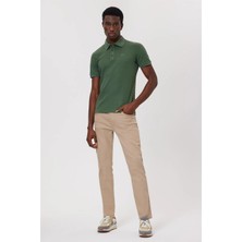Lee Cooper Tylen Erkek %100 Pamuk Polo Yaka T-Shirt Haki