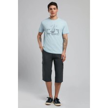 Lee Cooper Man 1 Long Erkek %100 Pamuk Dokuma Bermuda Koyu İndigo
