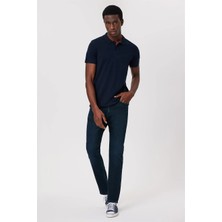 Lee Cooper Twins Erkek %100 Pamuk Polo Yaka T-Shirt Lacivert