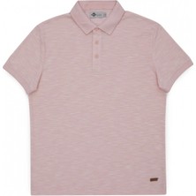 Lee Cooper Jake Erkek Polo Yaka T-Shirt Pastel Pembe