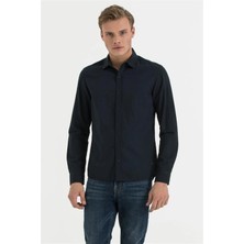 Lee Cooper Rotter 1 Erkek %100 Pamuk Gömlek Lacivert