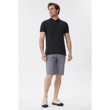 Lee Cooper Bradley Erkek %100 Pamuk Polo Yaka T-Shirt Siyah