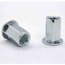 Tekelioğlu M 6 Altıköşe Geniş Perçin Somun 100 Lü