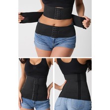 Feyza Design Lateks Kum Saati Görünümlü Bel Korsesi - Siyah