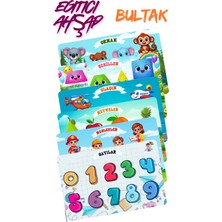 Feyza Design Eğitici Ahşap Bul Tak Oyuncağı - 6'lı Set, Beyaz, 1+ Yaş