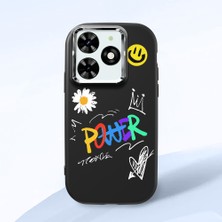 Ucuc Infinix Smart 8/8 Pro Uyumlu Darbe Emici Kamera Korumalı Siyah Silikon Kılıf