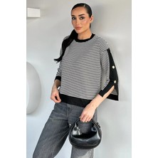 Gülseli Kadın Çizgili Triko Bluz P-00020924