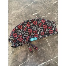 Tosbic's Store Kırmızı Beyaz Çiçekli Cerrahi Bone