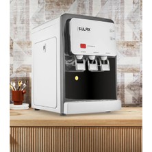 Sulax Tezgah Üstü 3 Musluklu Sıcak Soğuk Arıtmalı Beyaz Su Sebili