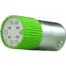 Gwest BA9SC - 24V - Y LED Ampul 24V. Ac-Dc Yeşil 50 Adet