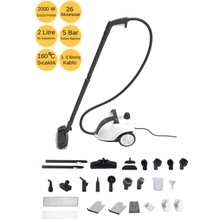 Robo Buharlı Temizleyici 26 Parça 2000w ultra güçlü Beyaz