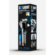 Profesyonel Kamp ve Araç El Feneri - Çakar Modlu - Powerbankli Çok Amaçlı KL-518