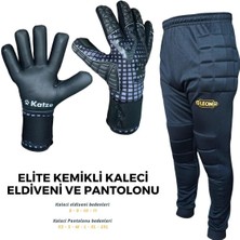 Feyza Design Elit Kemikli Kaleci Eldiveni ve Pantolonu - Siyah Spor Ekipmanı